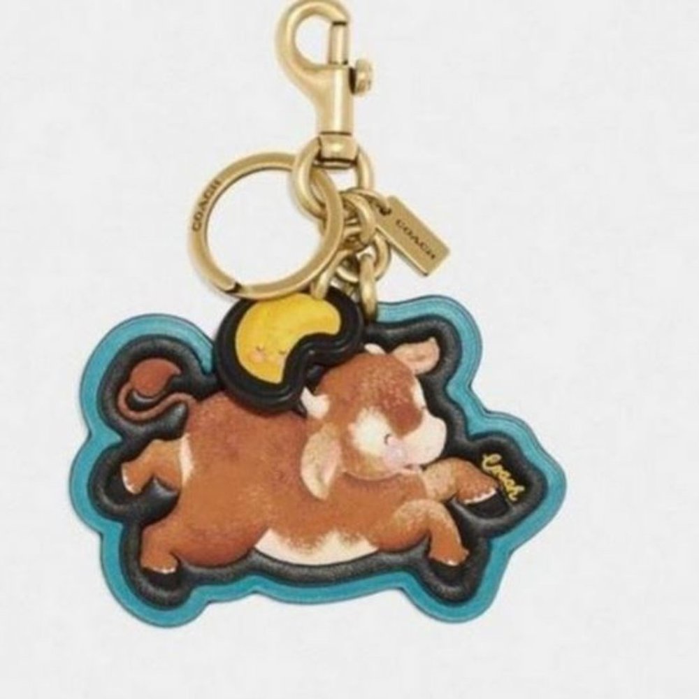 COACH Lunar New Year OX 2021 Bag Charm Key Chain